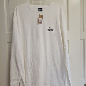 New Stussy stock logo long sleeve shirt